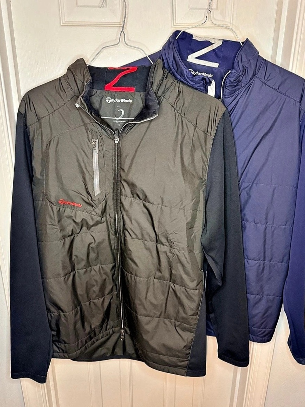 LOT OF 2 TaylorMade "Powered by Zero Restriction" Men’s Golf Hybrid Jackets!